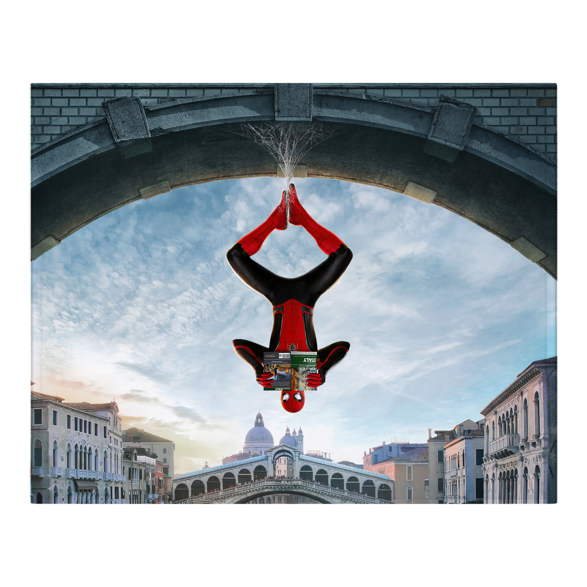 （画像用） Spider Man スパイダーマン フランネルブランケット・多サイズ対応（横型）