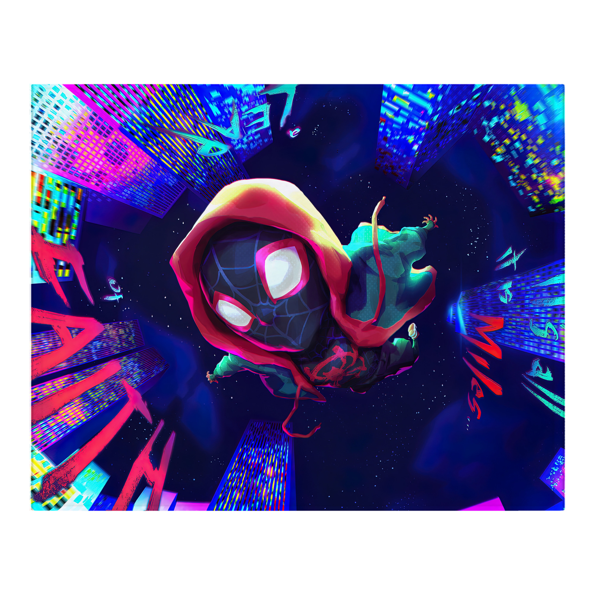 （画像用） Spider Man スパイダーマン フランネルブランケット・多サイズ対応（横型）