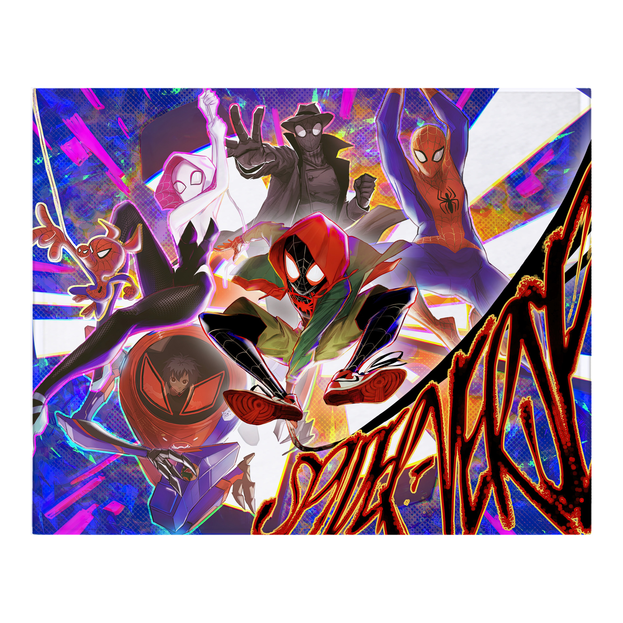 （画像用） Spider Man スパイダーマン フランネルブランケット・多サイズ対応（横型）