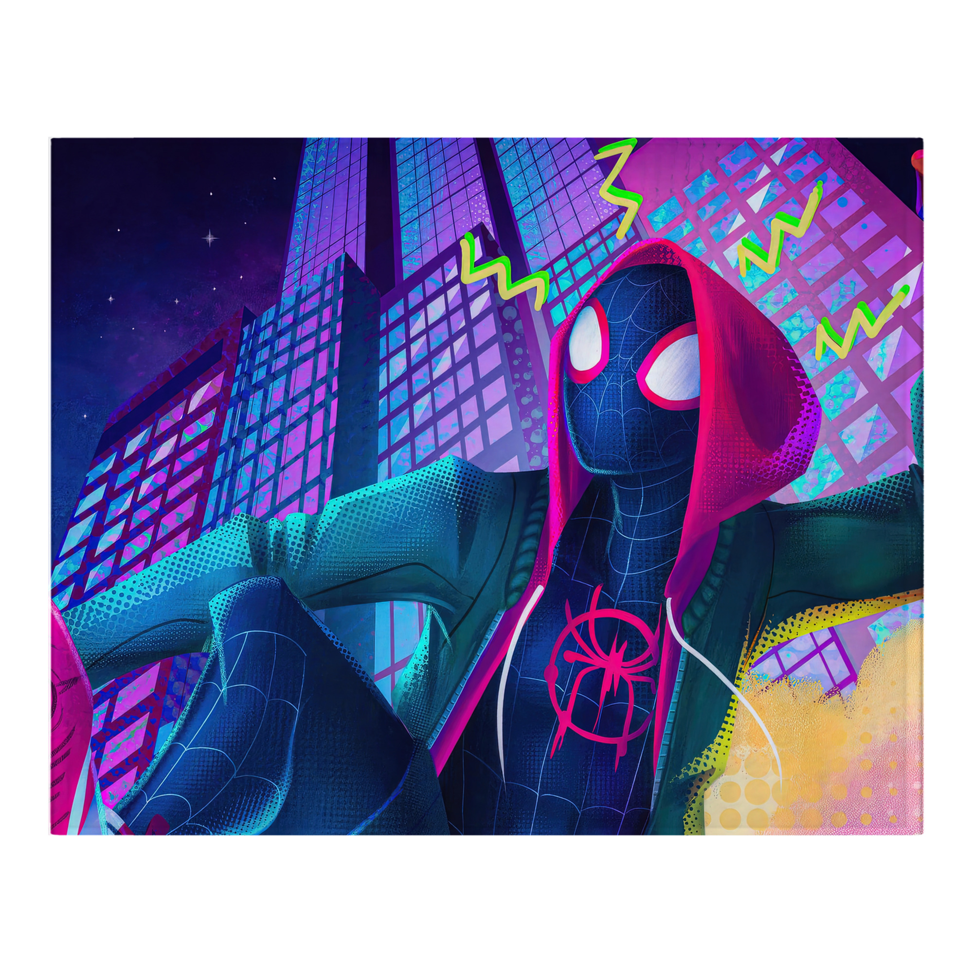 （画像用） Spider Man スパイダーマン フランネルブランケット・多サイズ対応（横型）