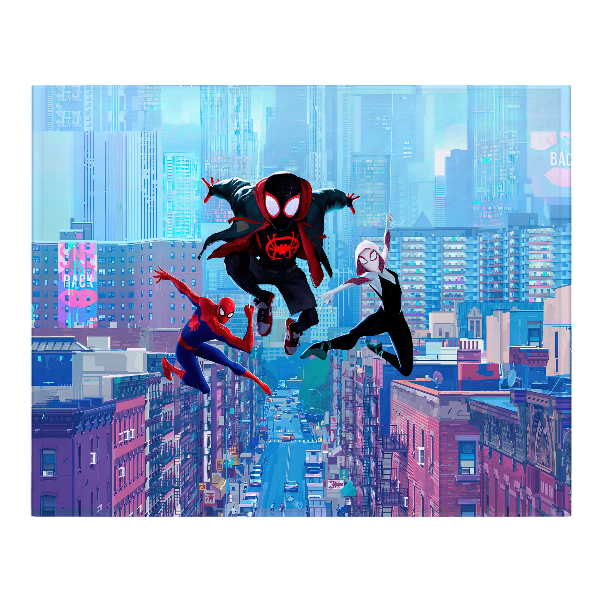 （画像用） Spider Man スパイダーマン フランネルブランケット・多サイズ対応（横型）
