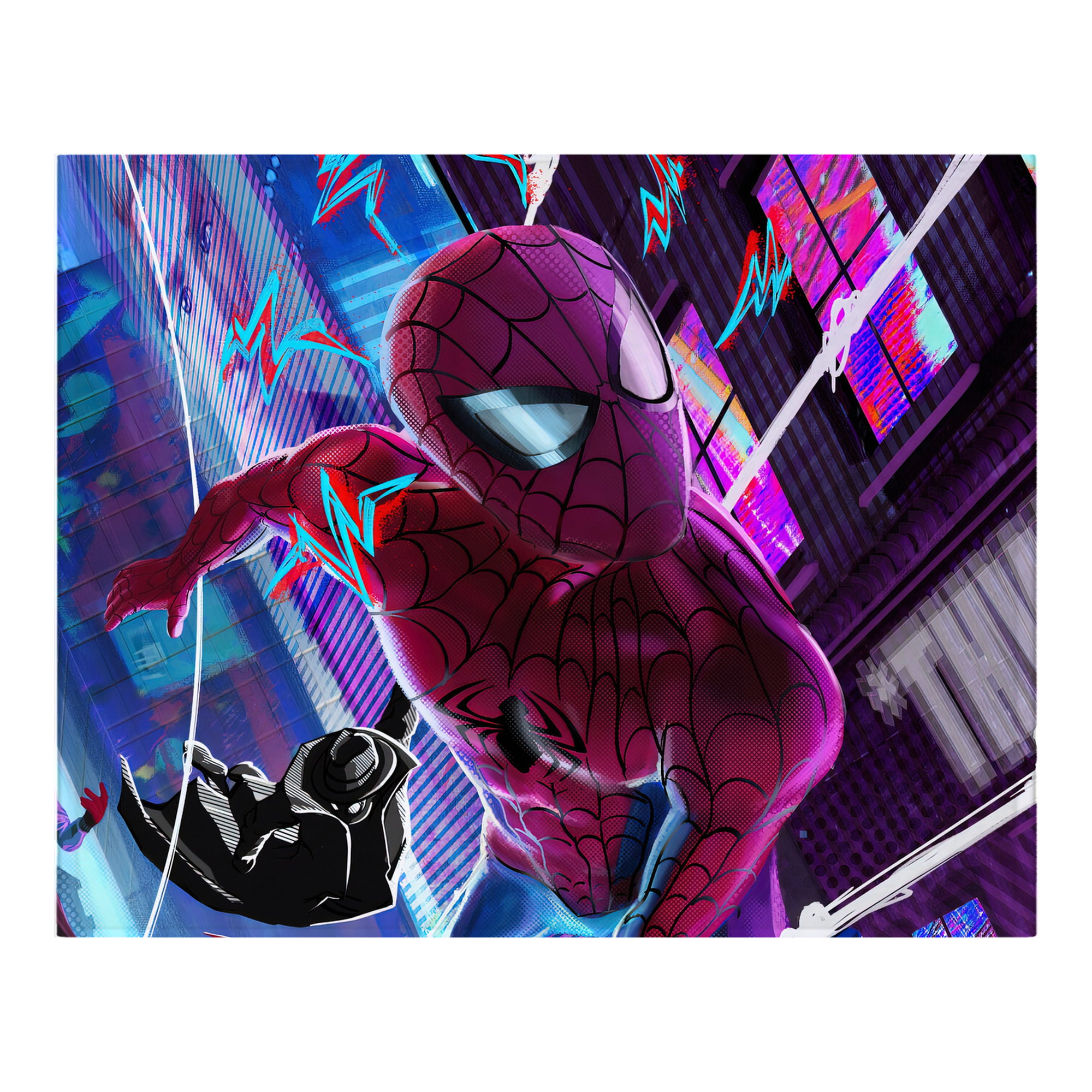（画像用） Spider Man スパイダーマン フランネルブランケット・多サイズ対応（横型）