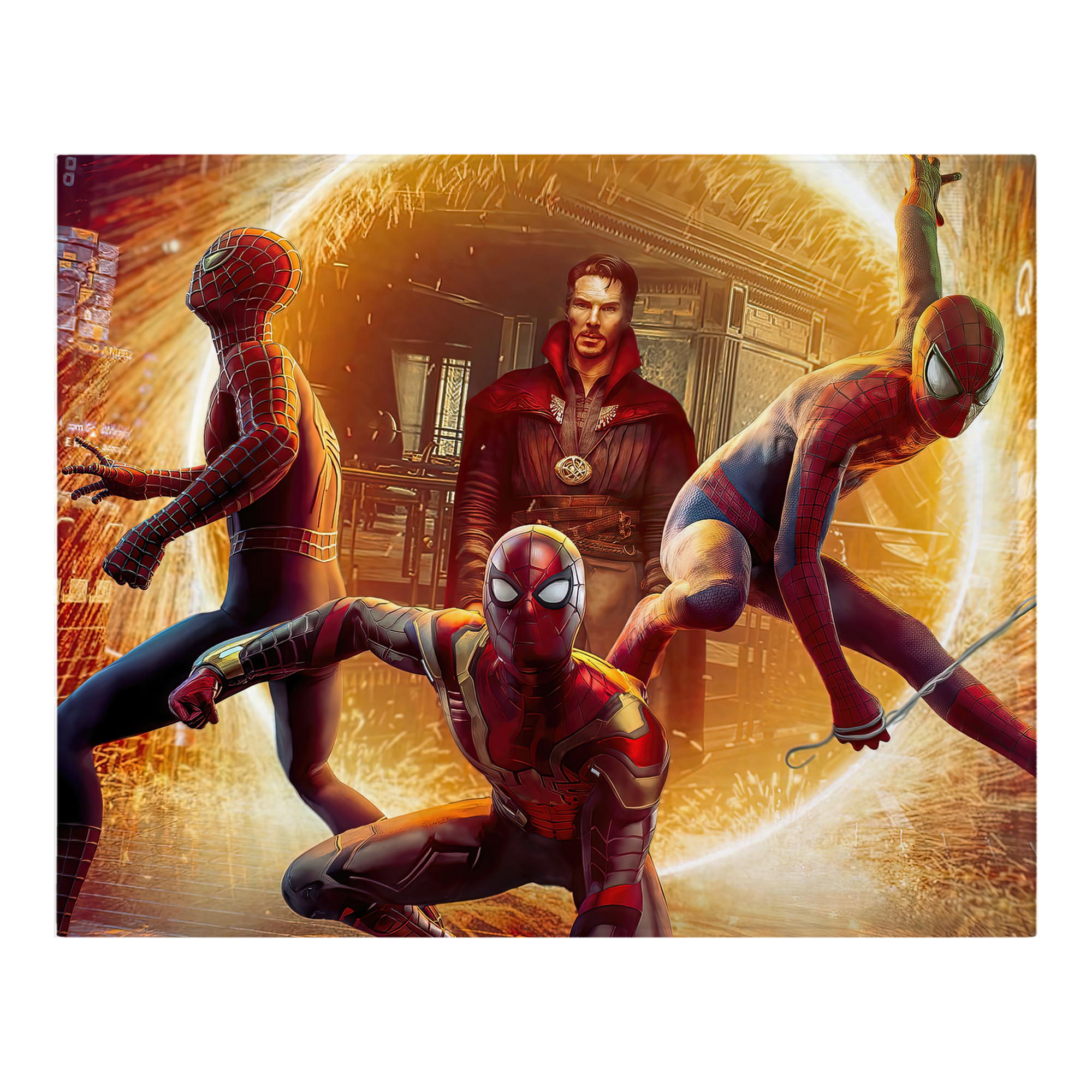 （画像用） Spider Man スパイダーマン フランネルブランケット・多サイズ対応（横型）