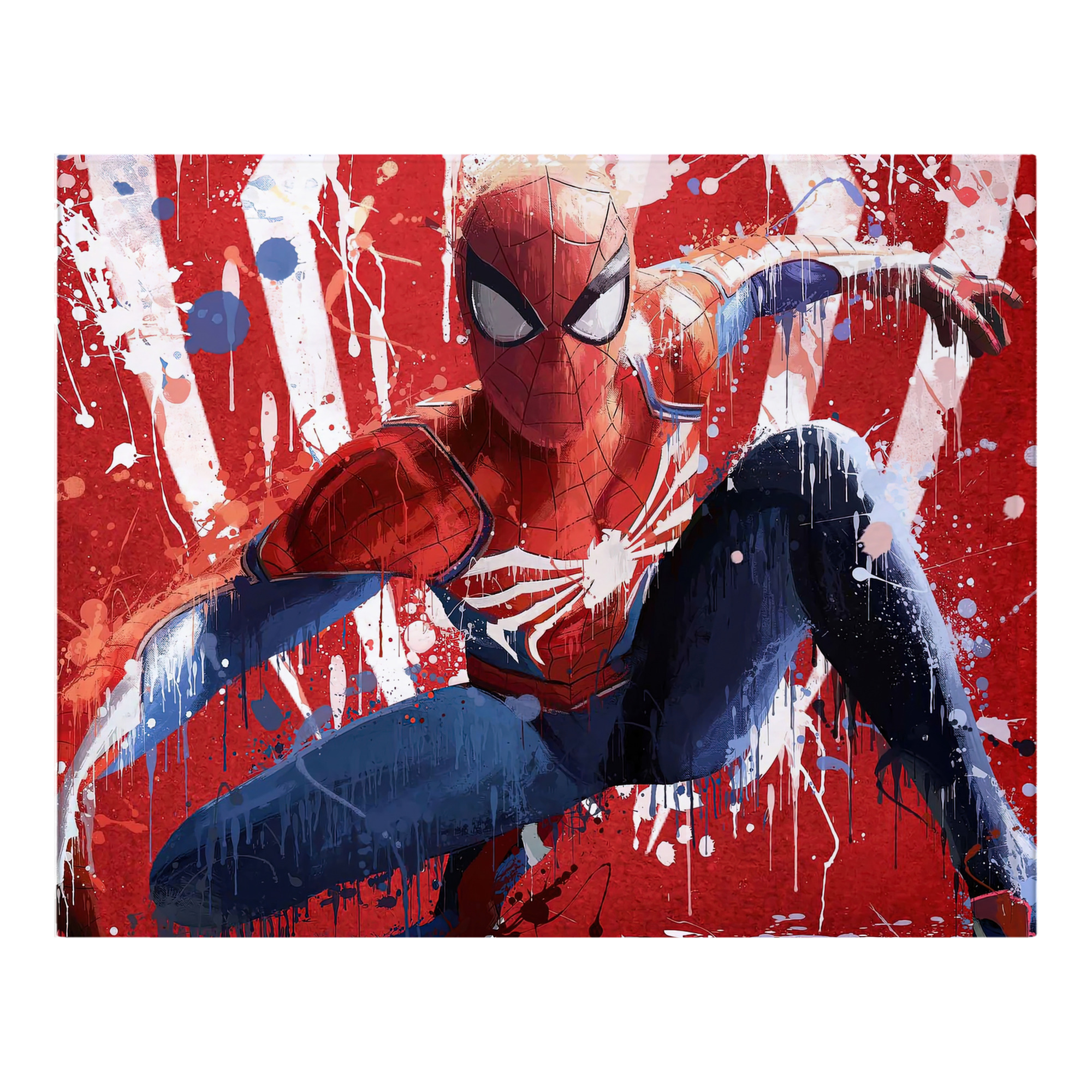 （画像用） Spider Man スパイダーマン フランネルブランケット・多サイズ対応（横型）