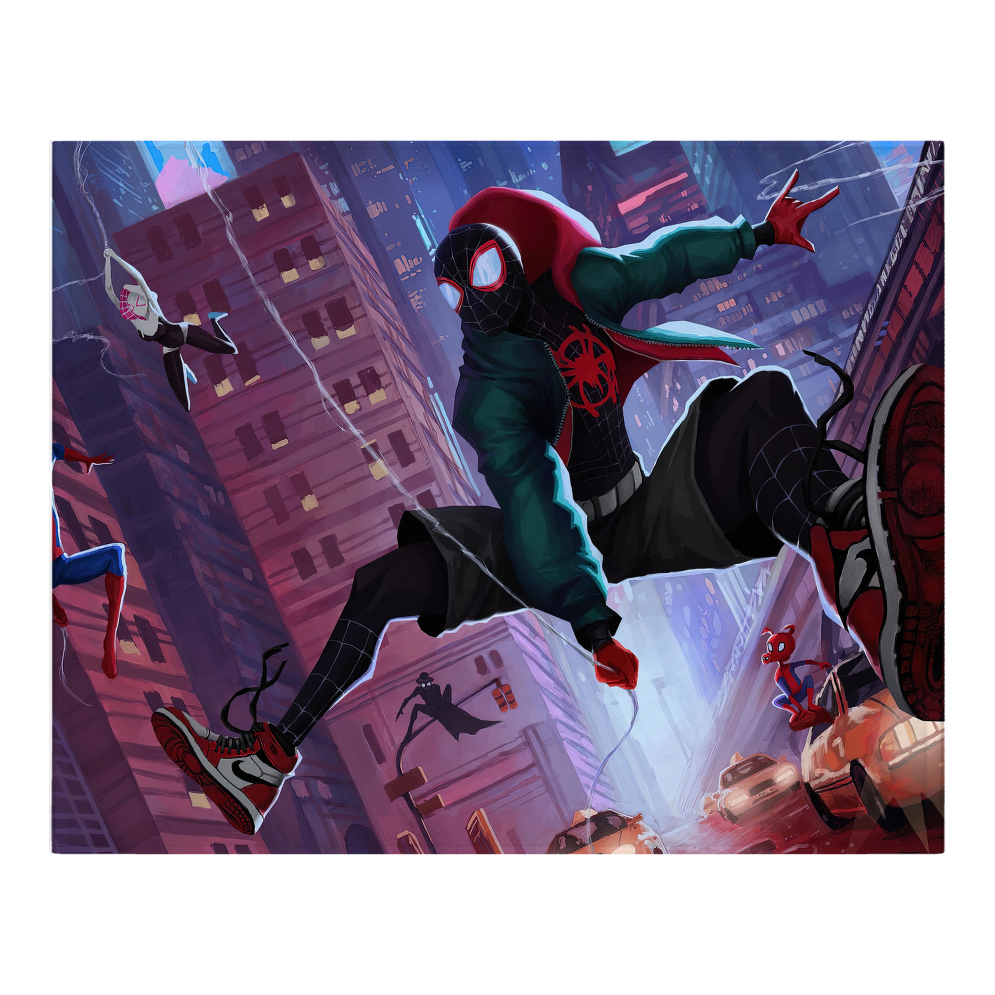 （画像用） Spider Man スパイダーマン フランネルブランケット・多サイズ対応（横型）