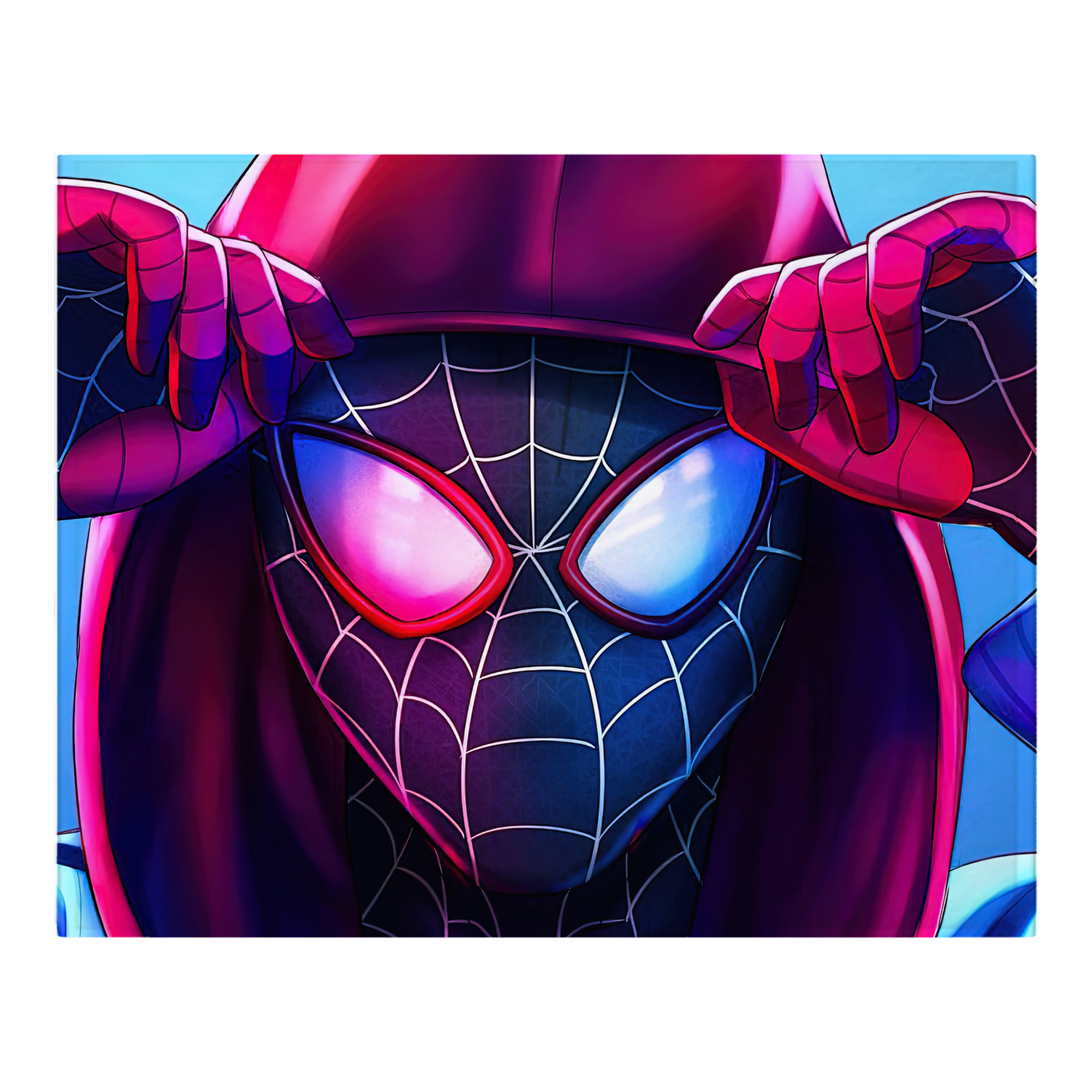 （画像用） Spider Man スパイダーマン フランネルブランケット・多サイズ対応（横型）