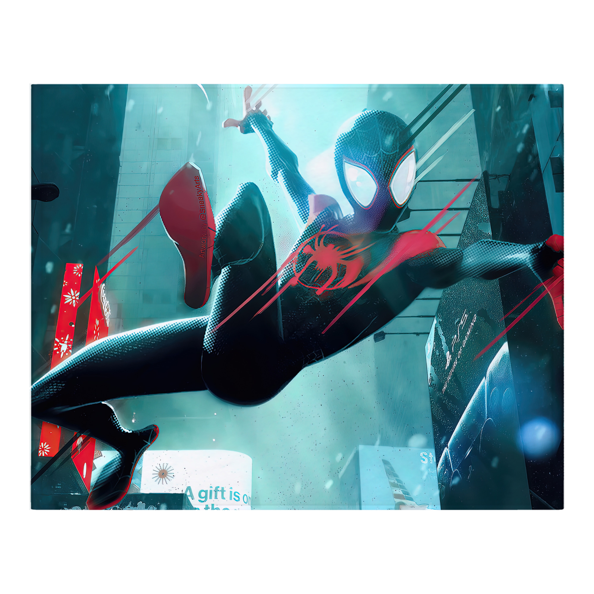 （画像用） Spider Man スパイダーマン フランネルブランケット・多サイズ対応（横型）