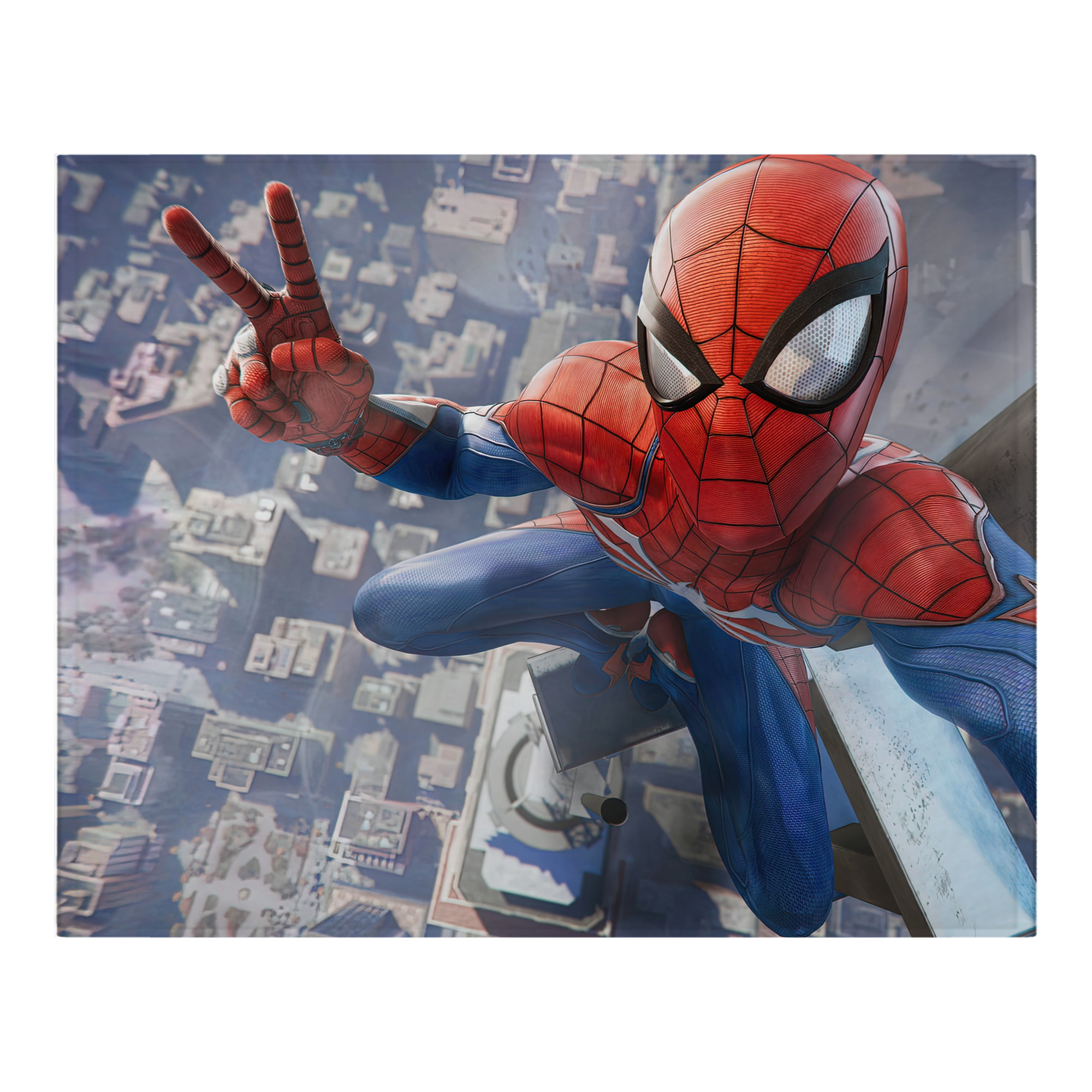 （画像用） Spider Man スパイダーマン フランネルブランケット・多サイズ対応（横型）