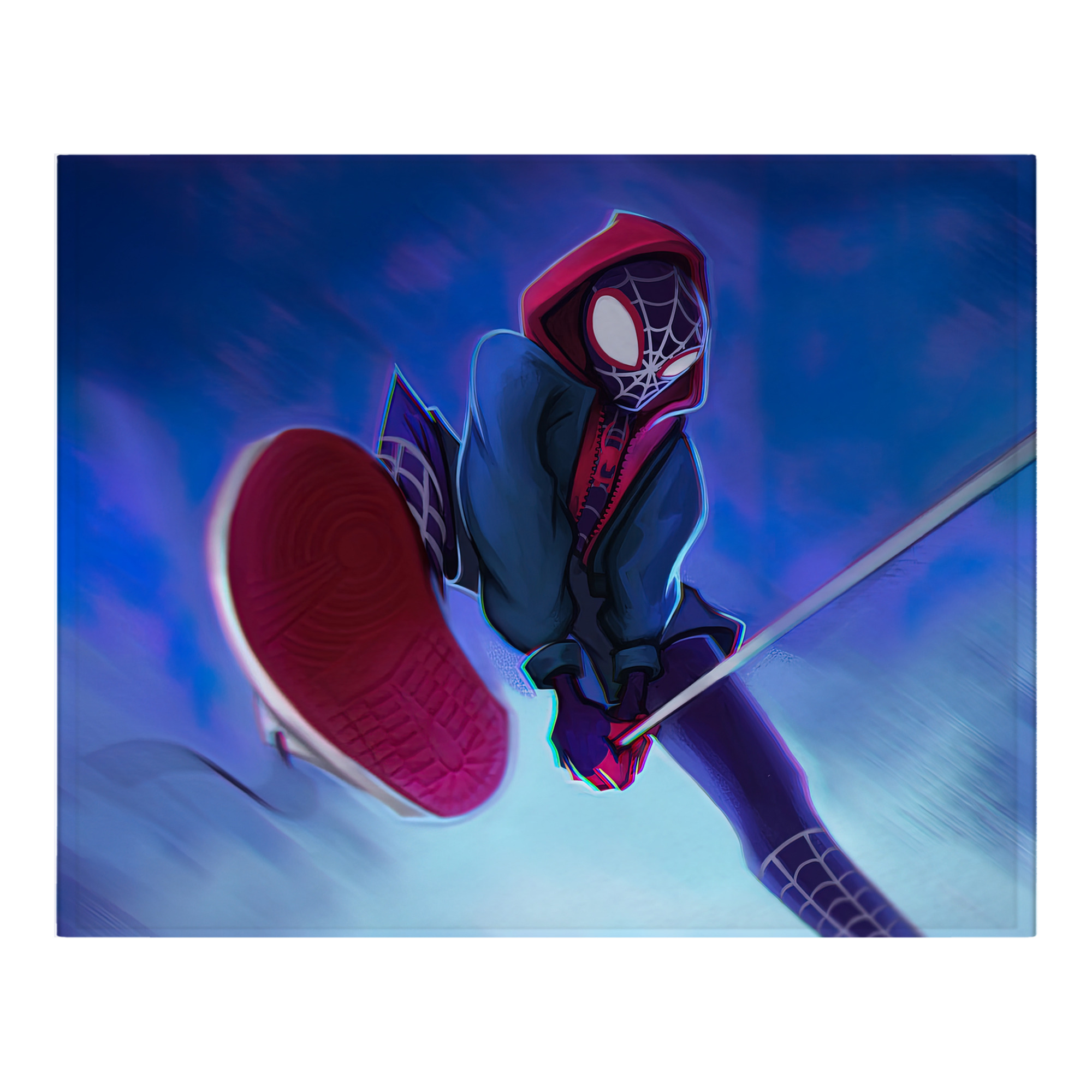 （画像用） Spider Man スパイダーマン フランネルブランケット・多サイズ対応（横型）