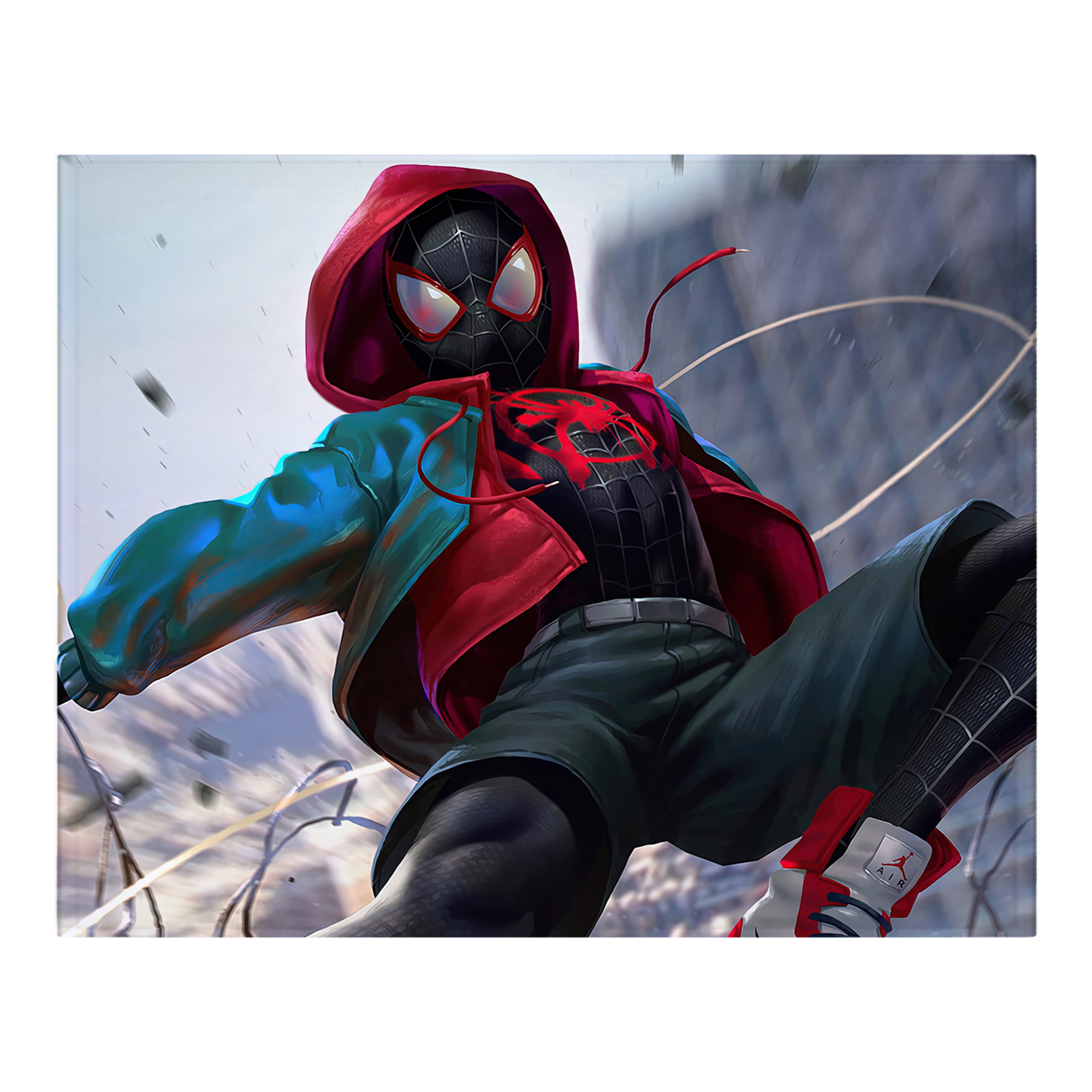 （画像用） Spider Man スパイダーマン フランネルブランケット・多サイズ対応（横型）