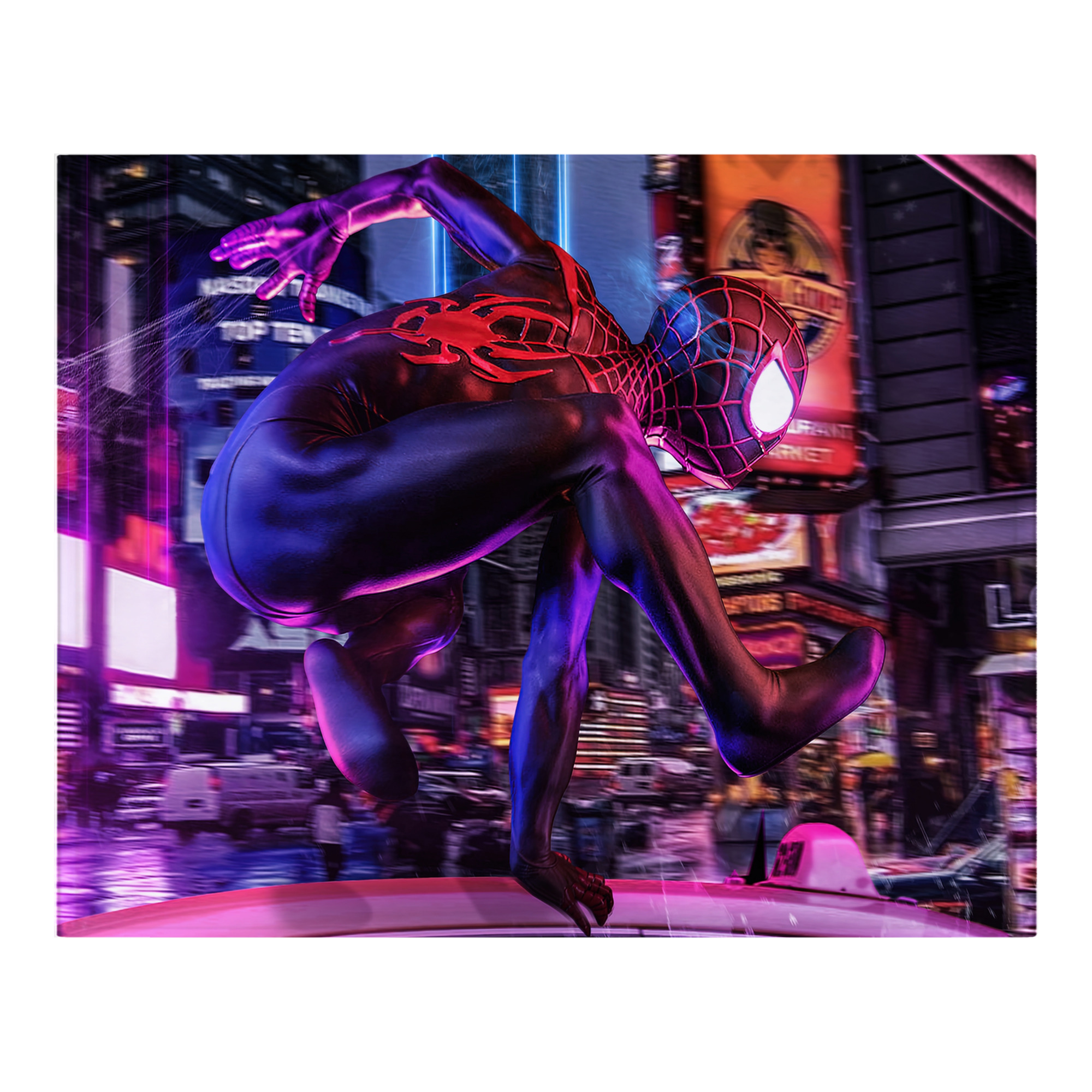 （画像用） Spider Man スパイダーマン フランネルブランケット・多サイズ対応（横型）