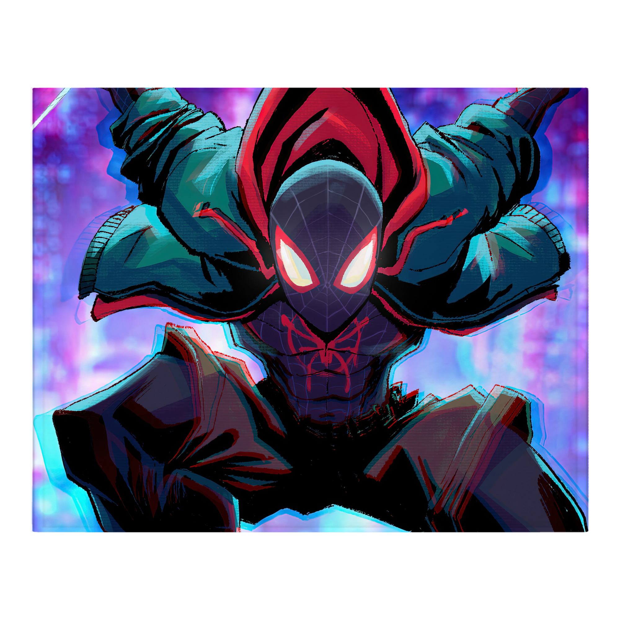 （画像用） Spider Man スパイダーマン フランネルブランケット・多サイズ対応（横型）