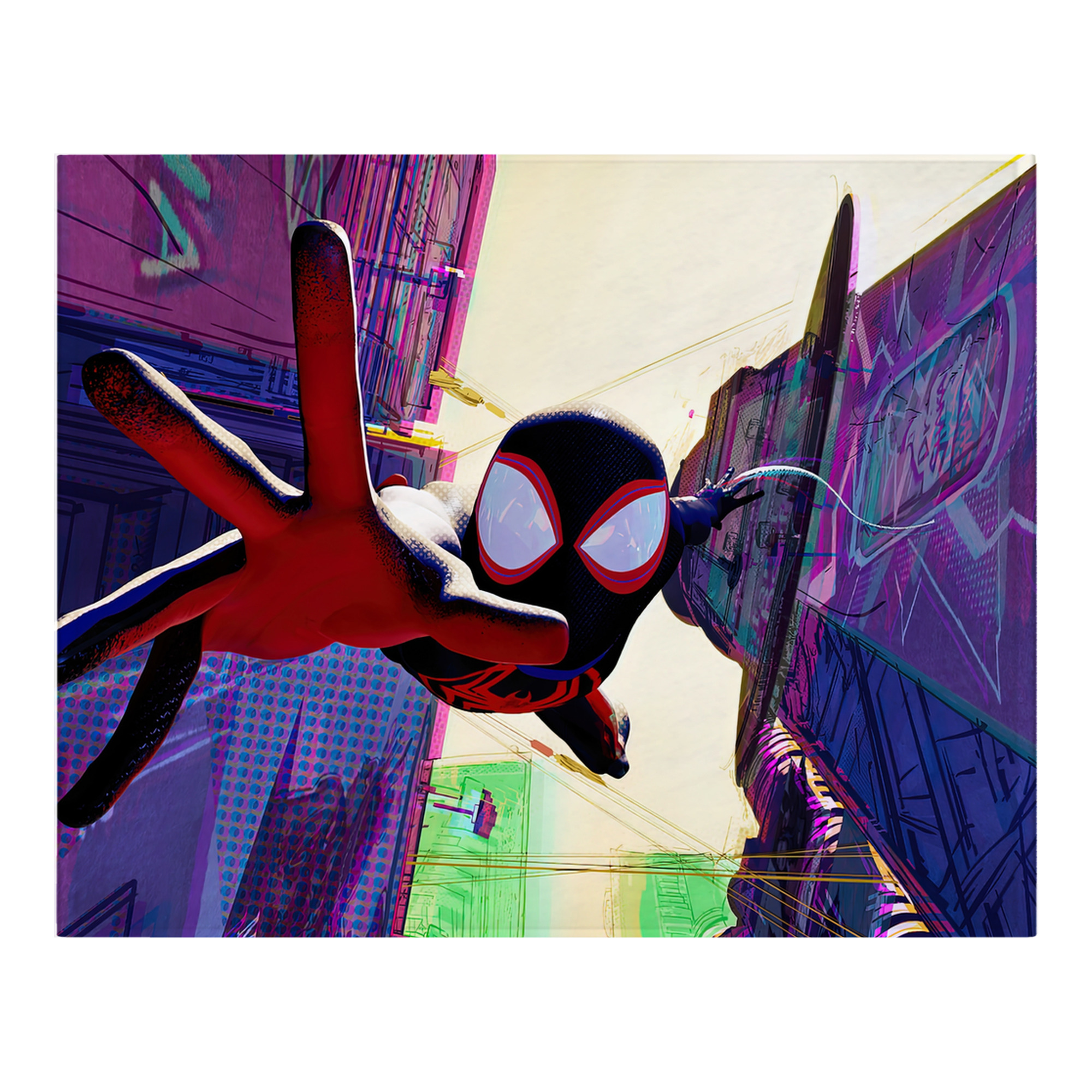 （画像用） Spider Man スパイダーマン フランネルブランケット・多サイズ対応（横型）