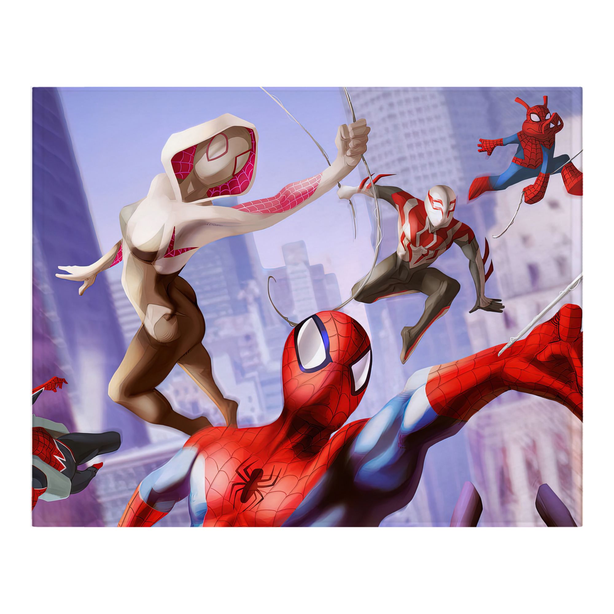 （画像用） Spider Man スパイダーマン フランネルブランケット・多サイズ対応（横型）