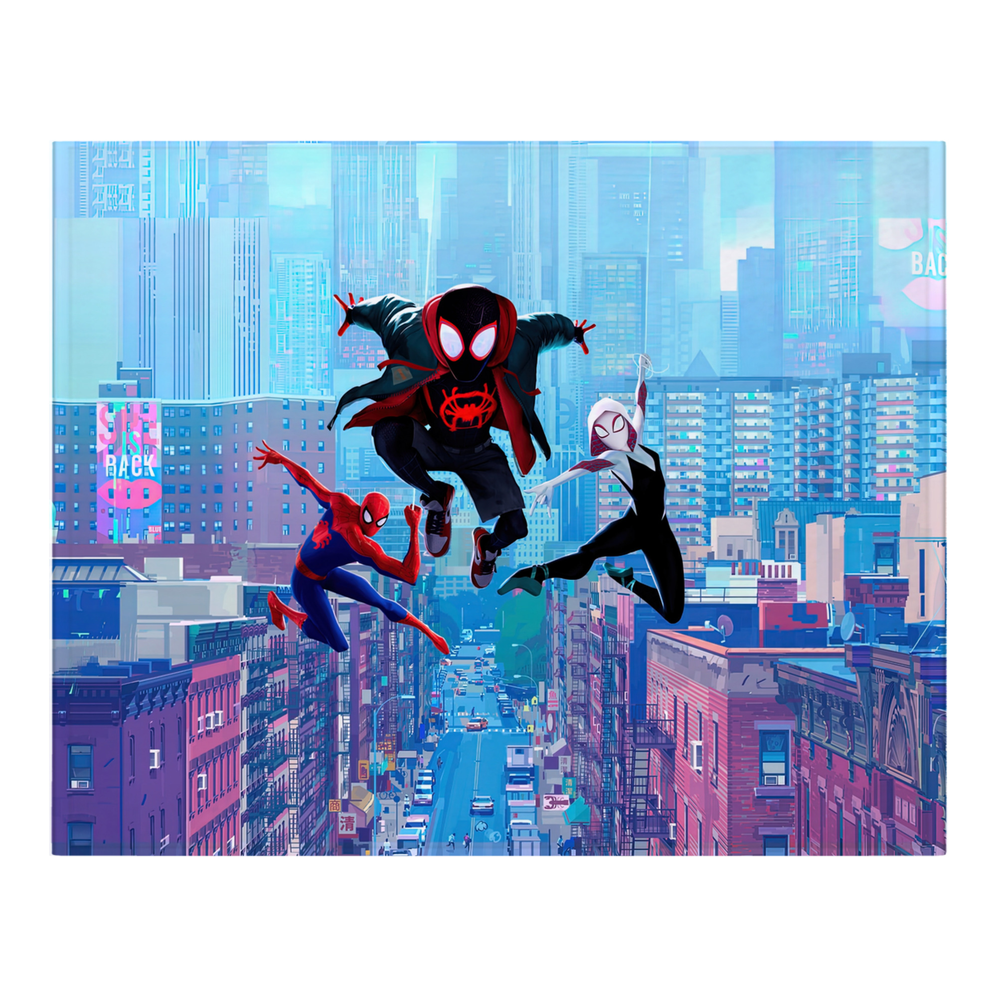 （画像用） Spider Man スパイダーマン フランネルブランケット・多サイズ対応（横型）