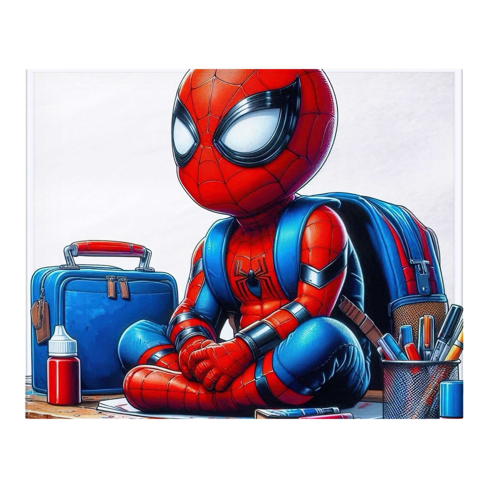 （画像用） Spider Man スパイダーマン フランネルブランケット・多サイズ対応（横型）
