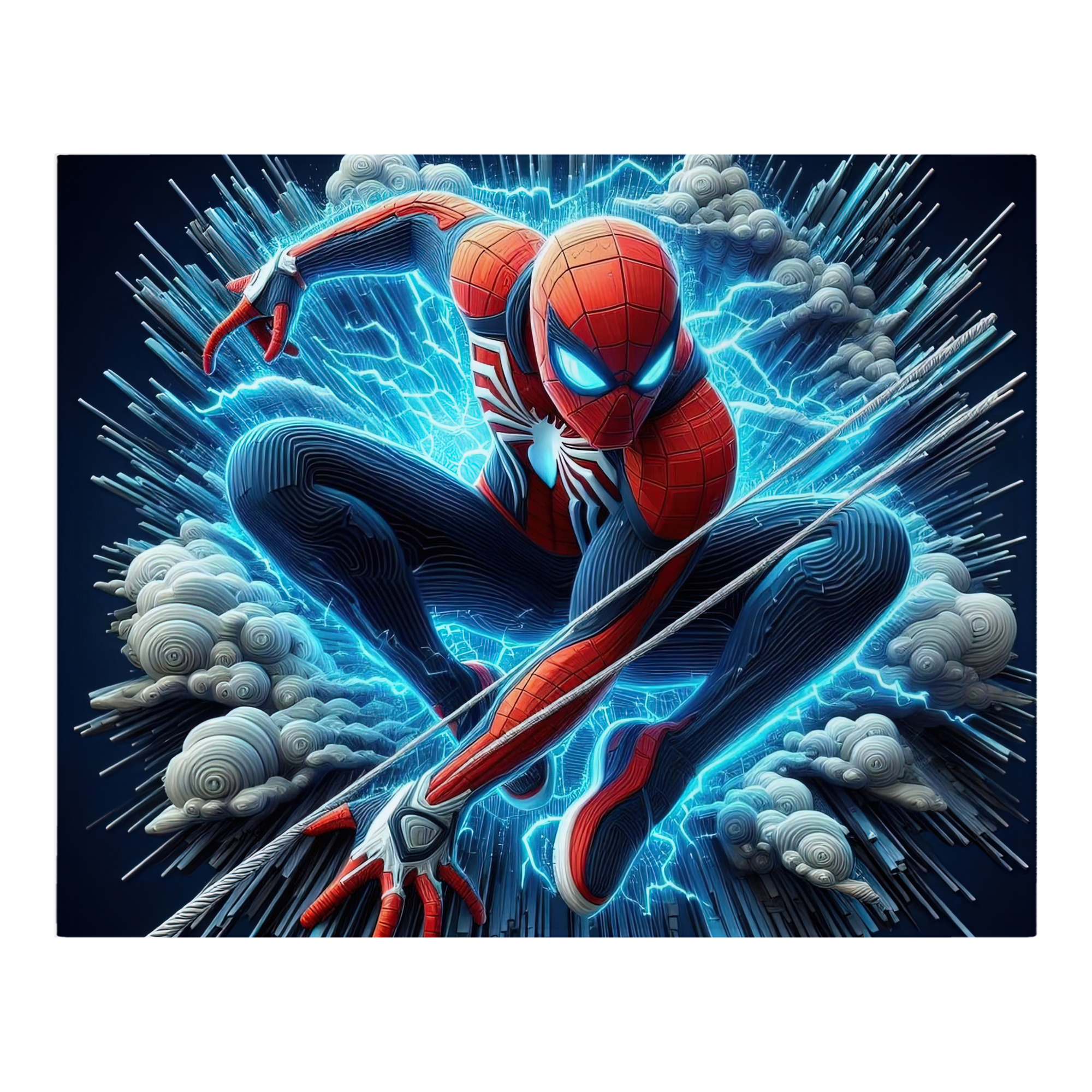 （画像用） Spider Man スパイダーマン フランネルブランケット・多サイズ対応（横型）