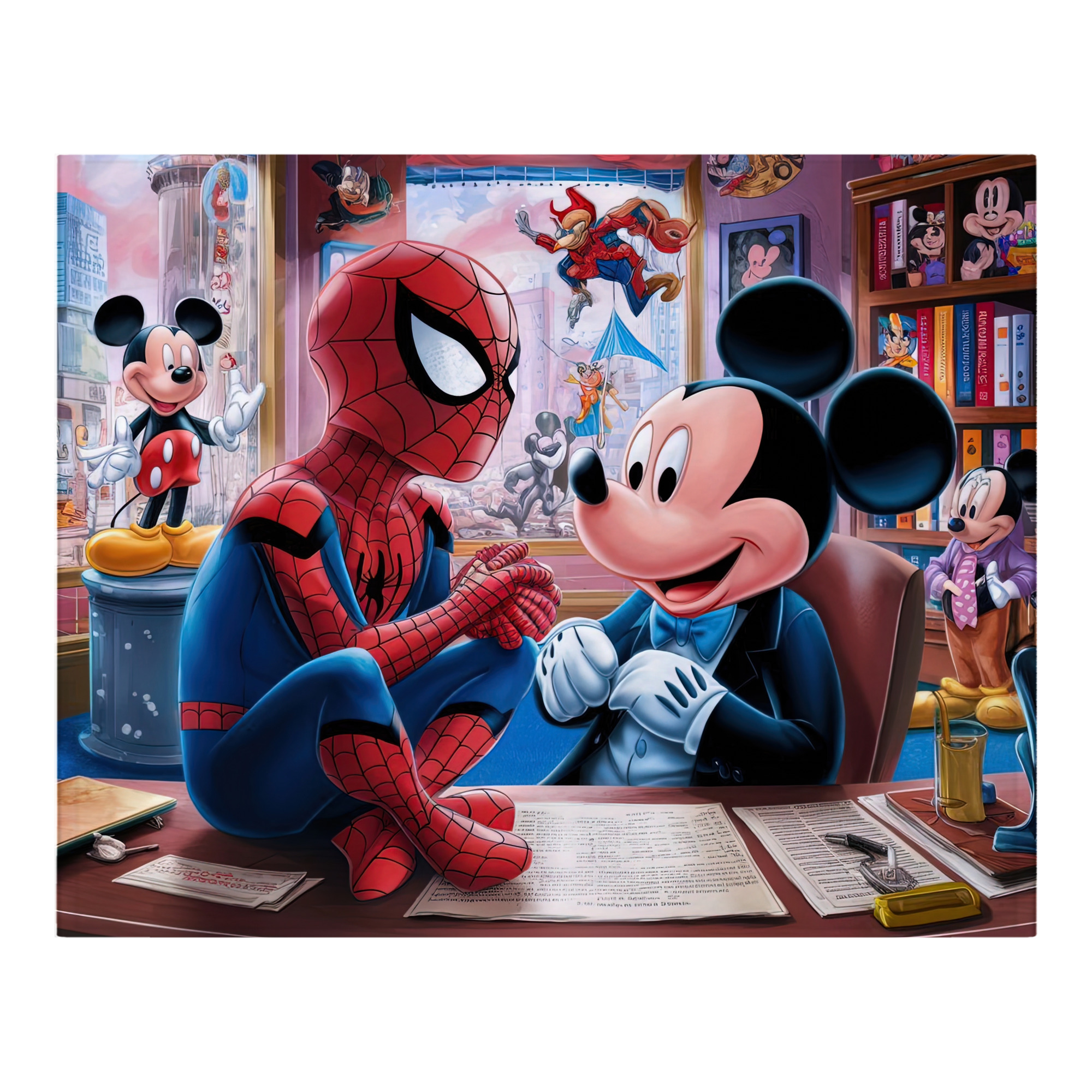 （画像用） Spider Man スパイダーマン フランネルブランケット・多サイズ対応（横型）