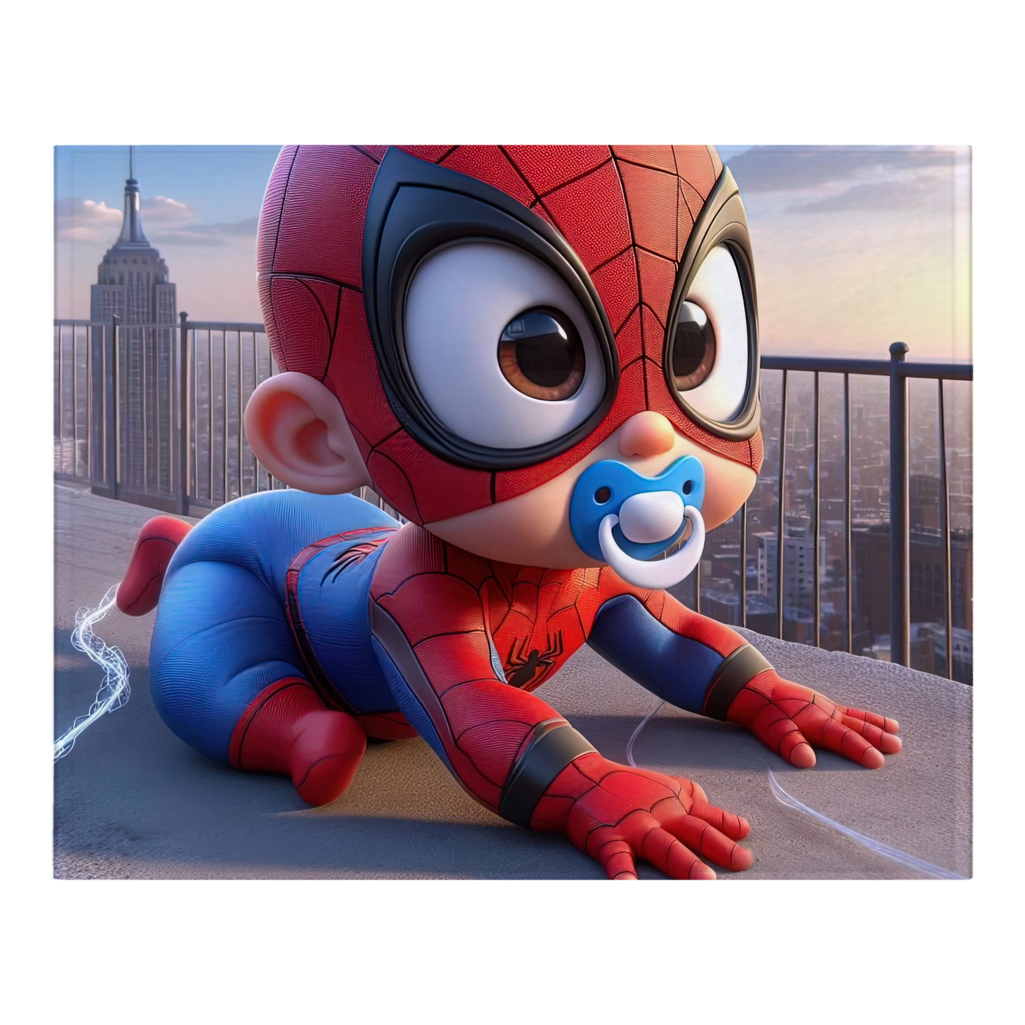 （画像用） Spider Man スパイダーマン フランネルブランケット・多サイズ対応（横型）