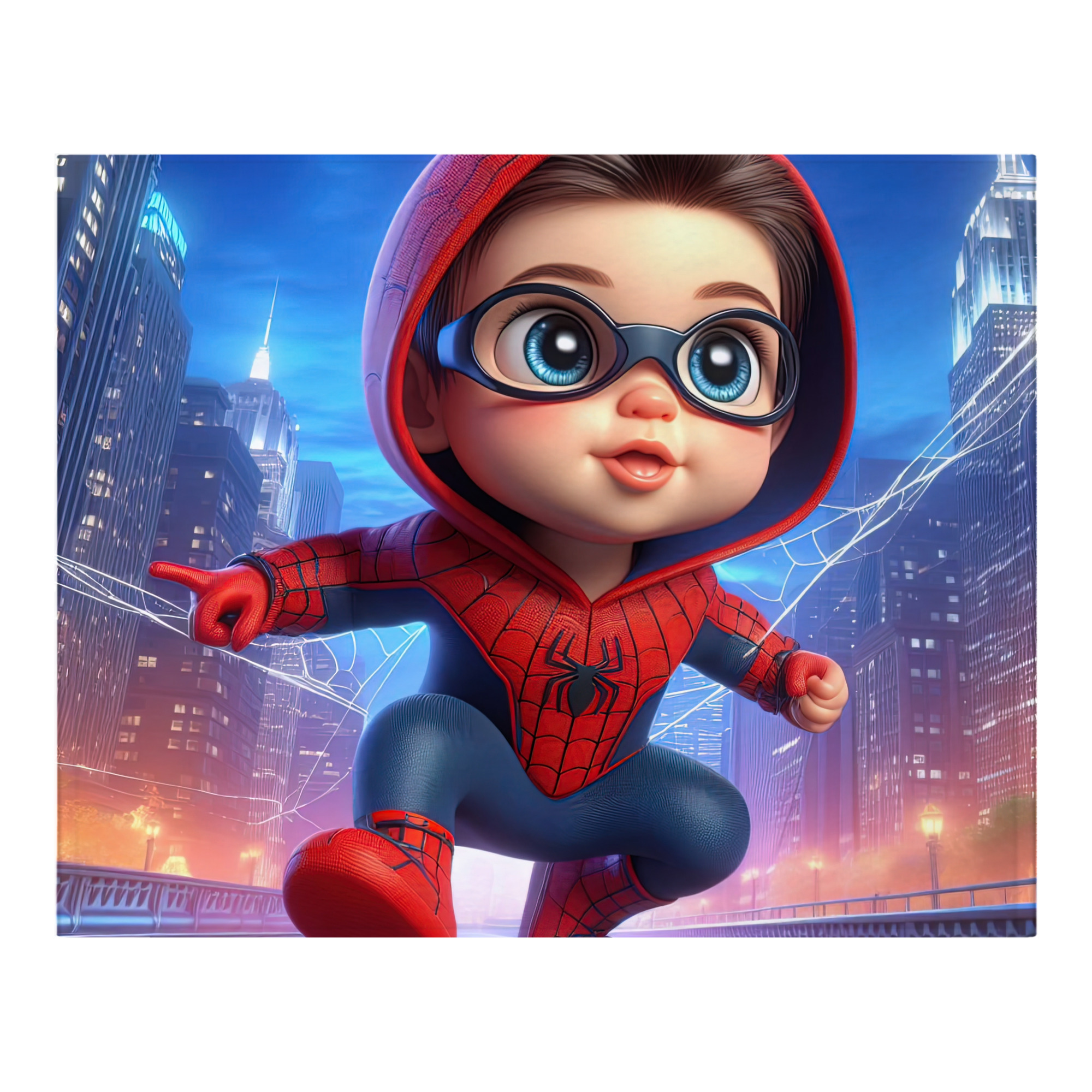 （画像用） Spider Man スパイダーマン フランネルブランケット・多サイズ対応（横型）
