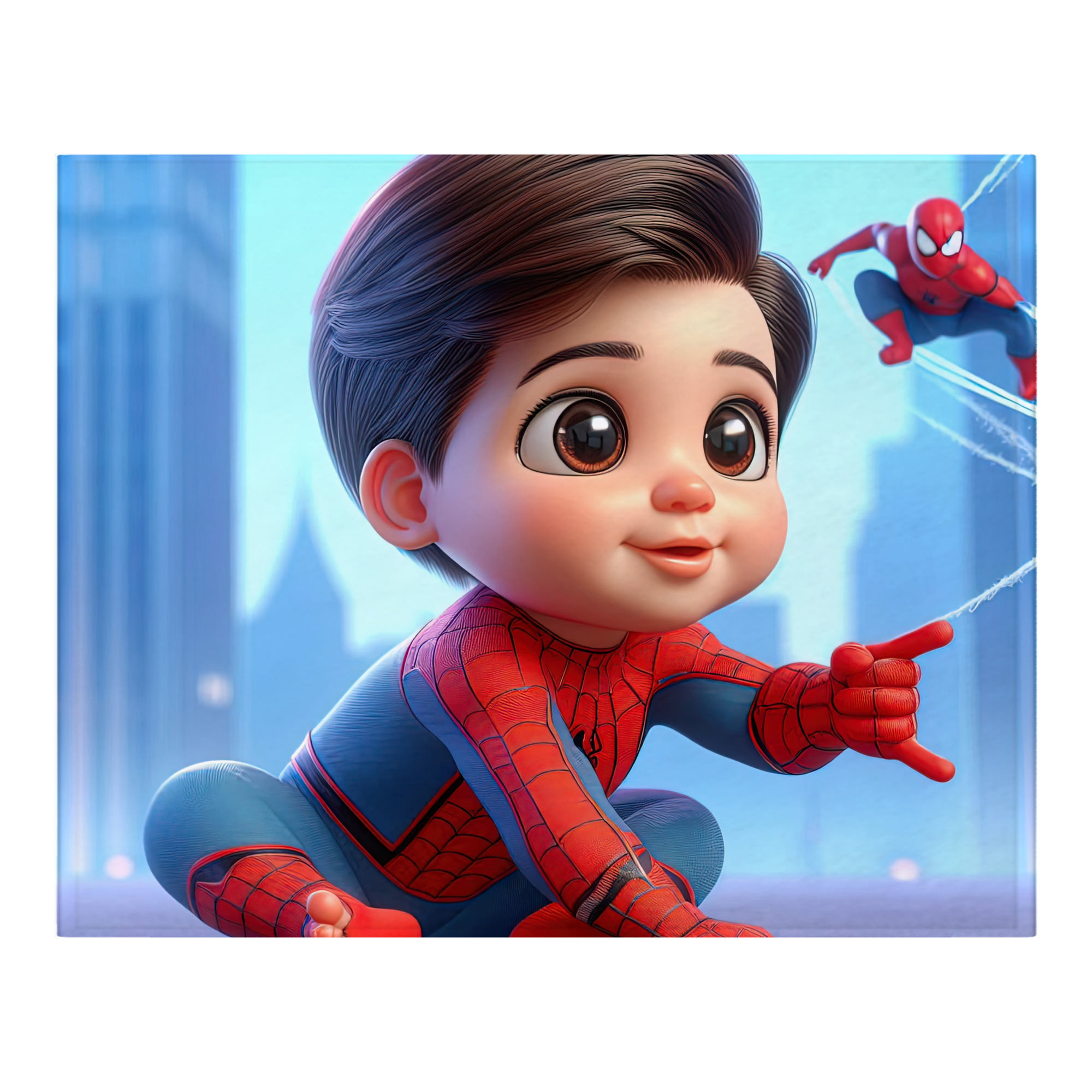 （画像用） Spider Man スパイダーマン フランネルブランケット・多サイズ対応（横型）