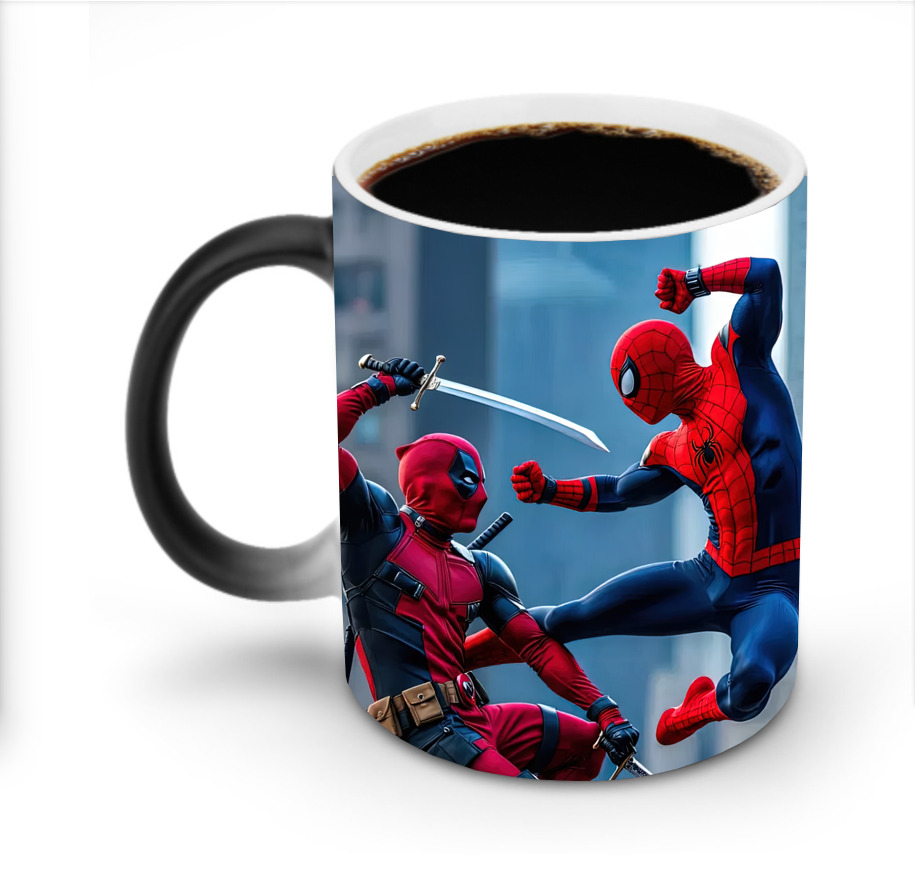 （画像用） Spider Man スパイダーマン 温度変色マグカップ