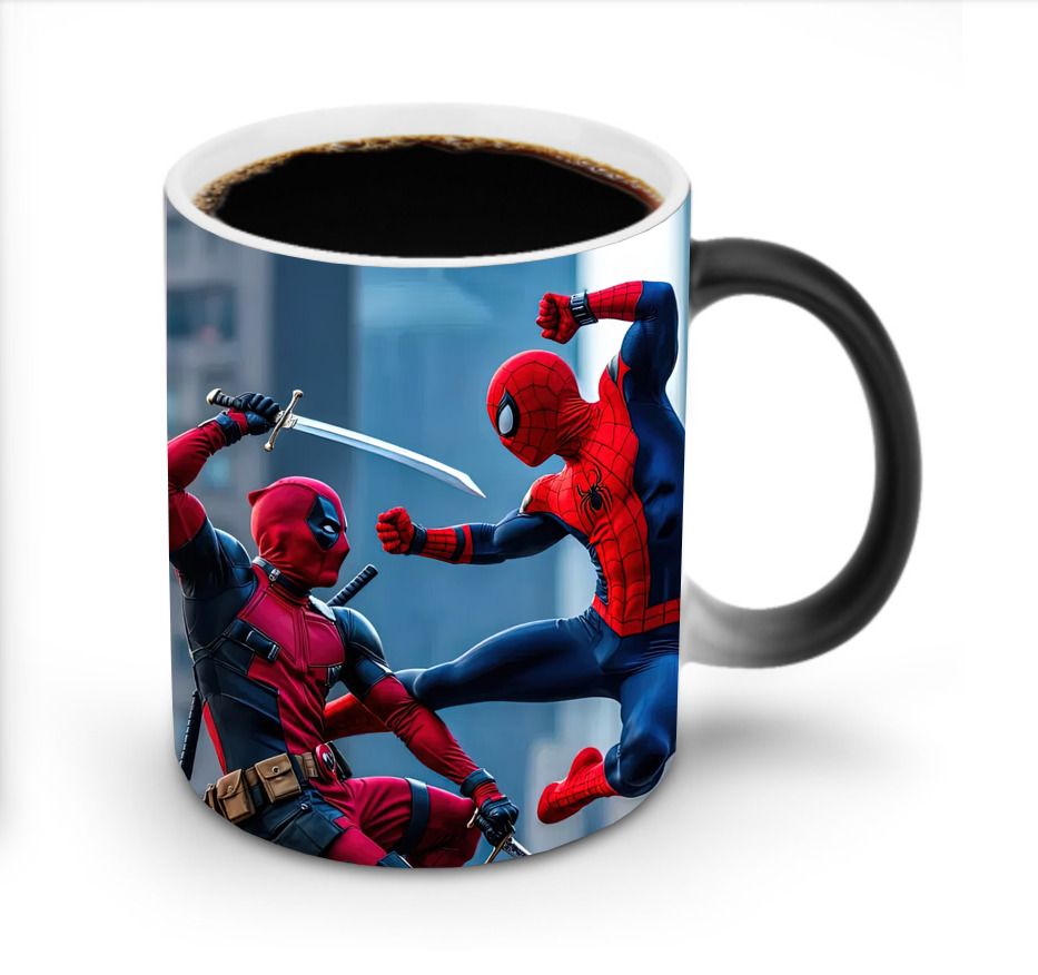 （画像用） Spider Man スパイダーマン 温度変色マグカップ