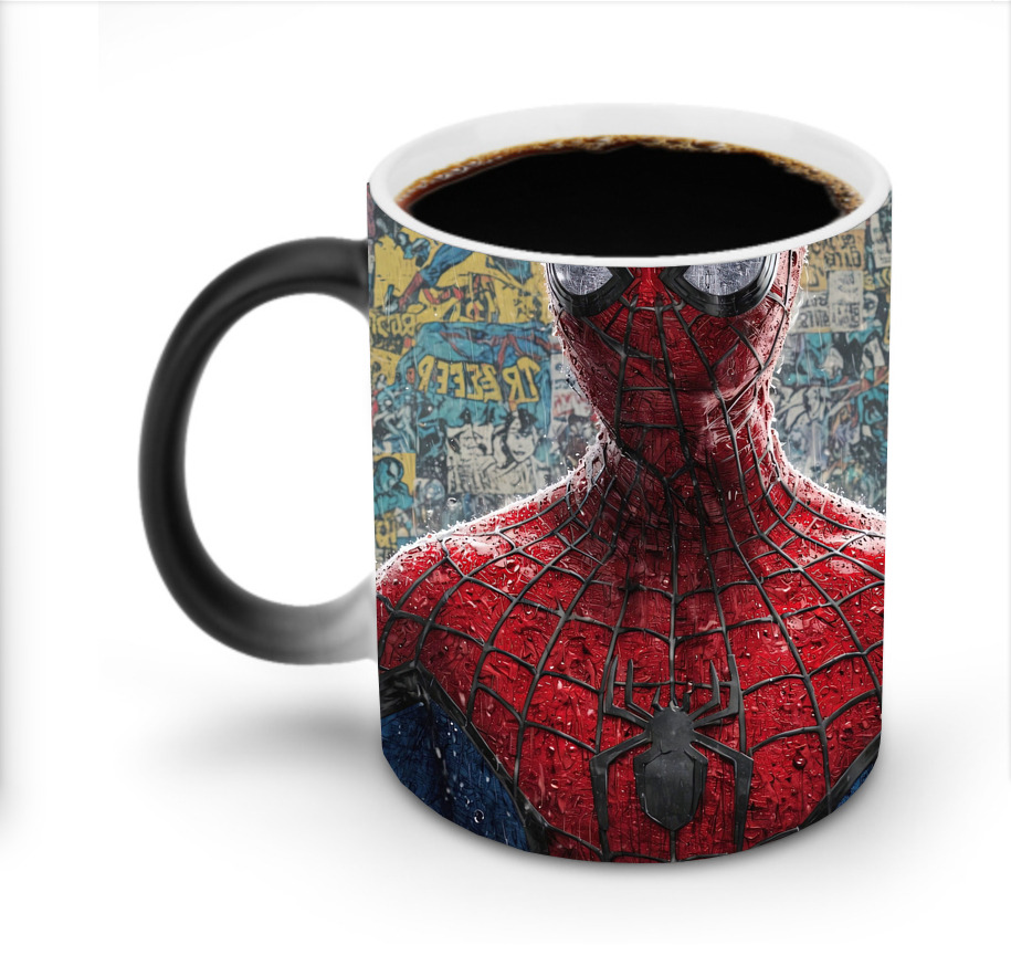 （画像用） Spider Man スパイダーマン 温度変色マグカップ