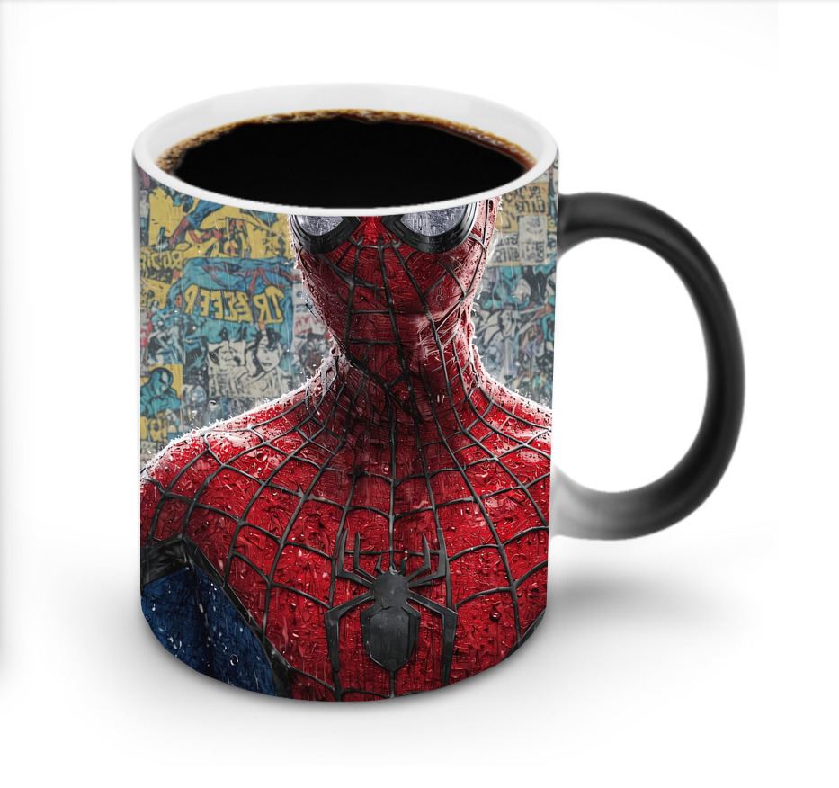（画像用） Spider Man スパイダーマン 温度変色マグカップ
