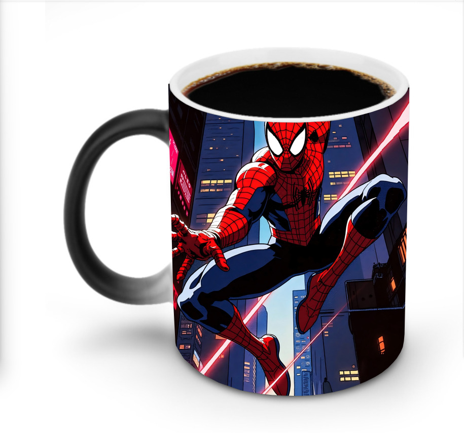 （画像用） Spider Man スパイダーマン 温度変色マグカップ