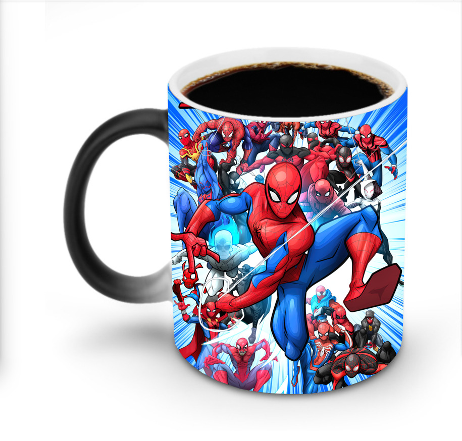 （画像用） Spider Man スパイダーマン 温度変色マグカップ