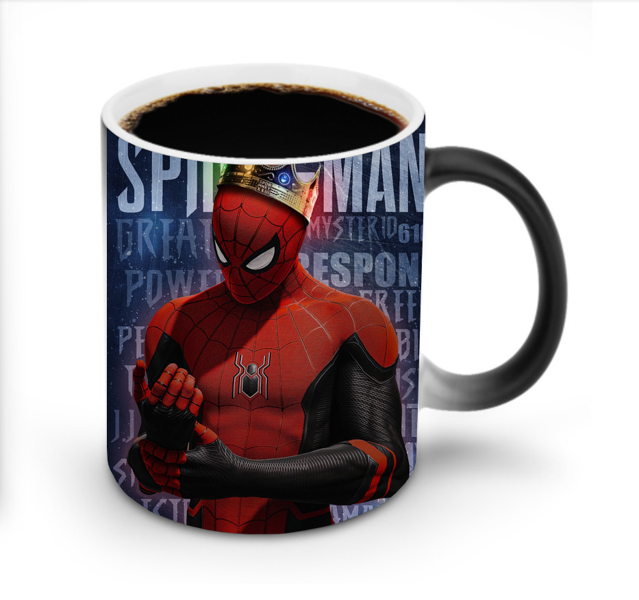 （画像用） Spider Man スパイダーマン 温度変色マグカップ
