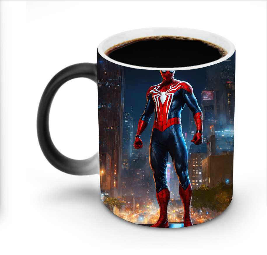 （画像用） Spider Man スパイダーマン 温度変色マグカップ