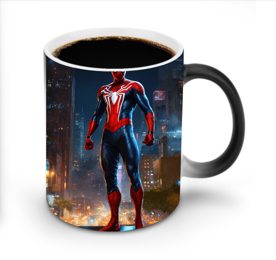 （画像用） Spider Man スパイダーマン 温度変色マグカップ