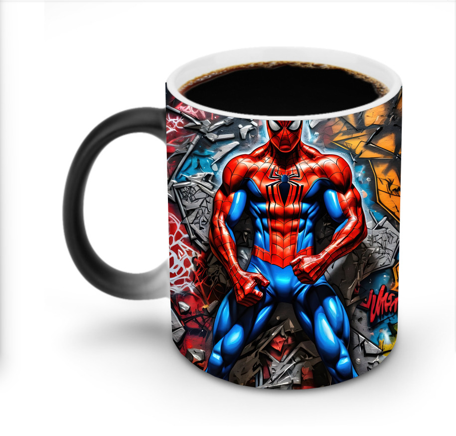 （画像用） Spider Man スパイダーマン 温度変色マグカップ