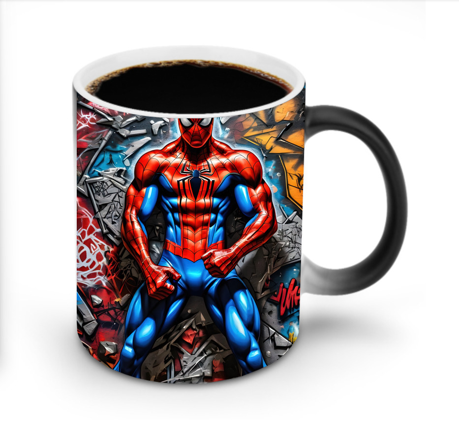 （画像用） Spider Man スパイダーマン 温度変色マグカップ