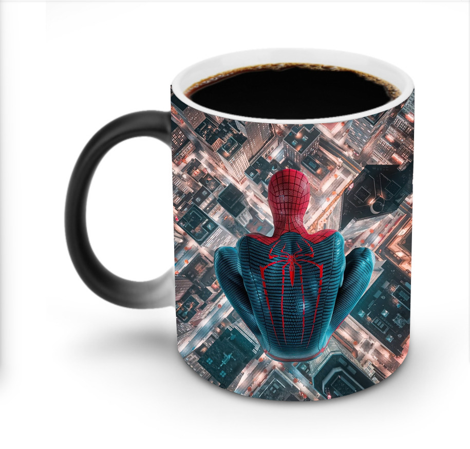 （画像用） Spider Man スパイダーマン 温度変色マグカップ