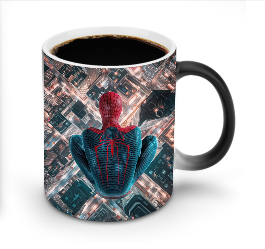 （画像用） Spider Man スパイダーマン 温度変色マグカップ