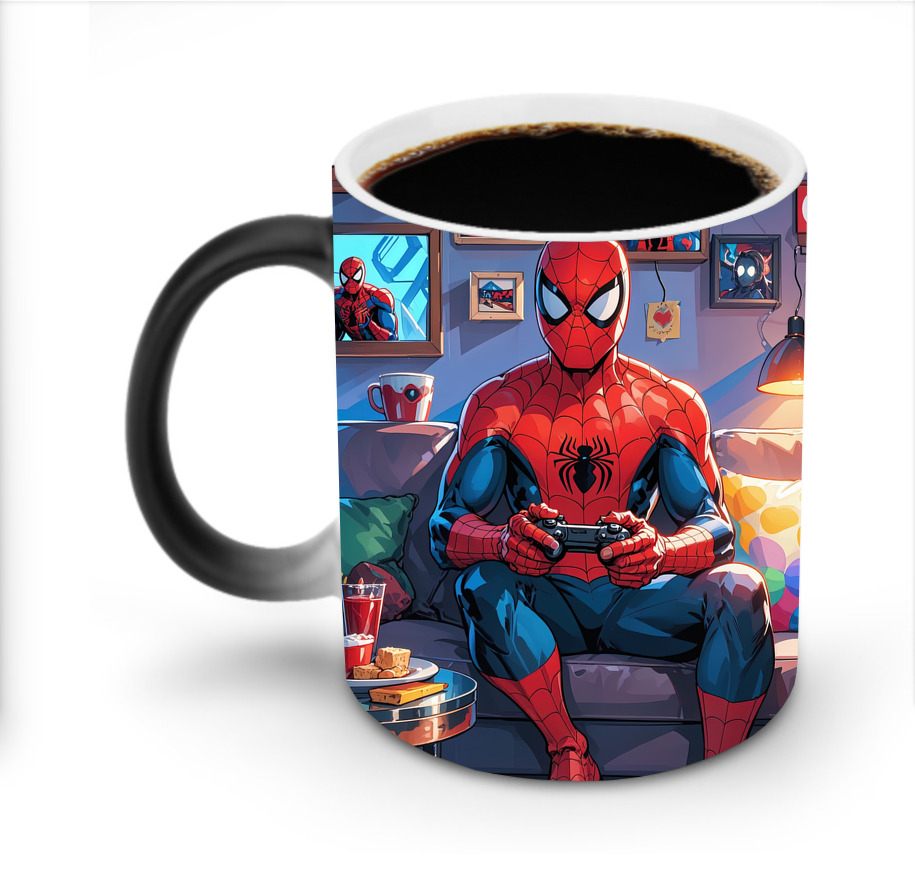 （画像用） Spider Man スパイダーマン 温度変色マグカップ