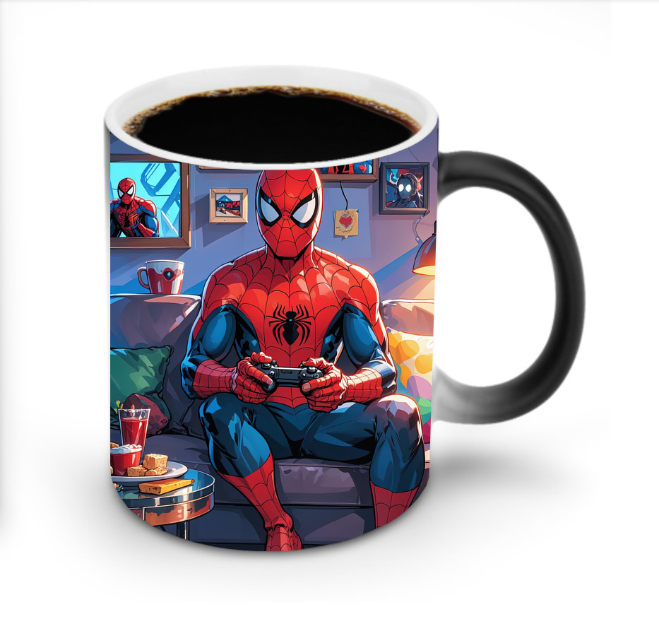 （画像用） Spider Man スパイダーマン 温度変色マグカップ