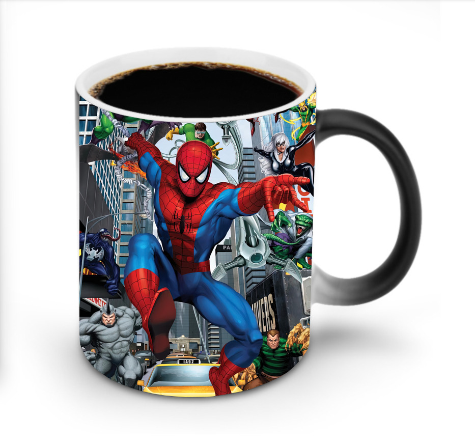 （画像用） Spider Man スパイダーマン 温度変色マグカップ