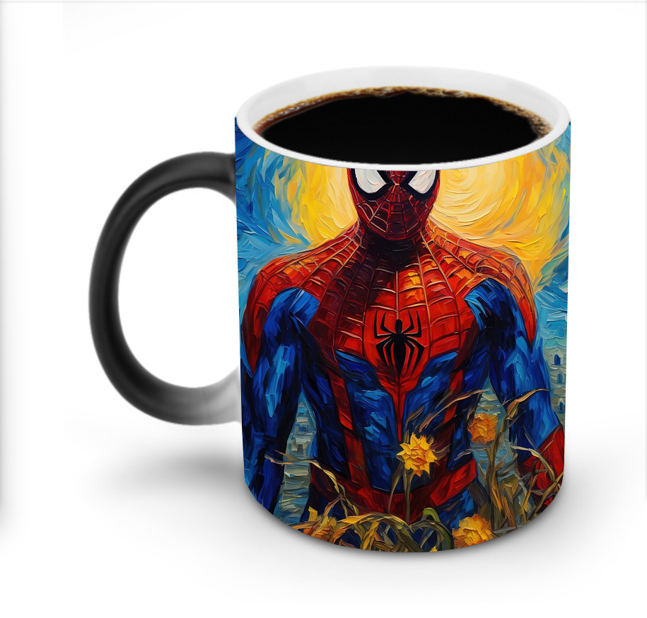 （画像用） Spider Man スパイダーマン 温度変色マグカップ