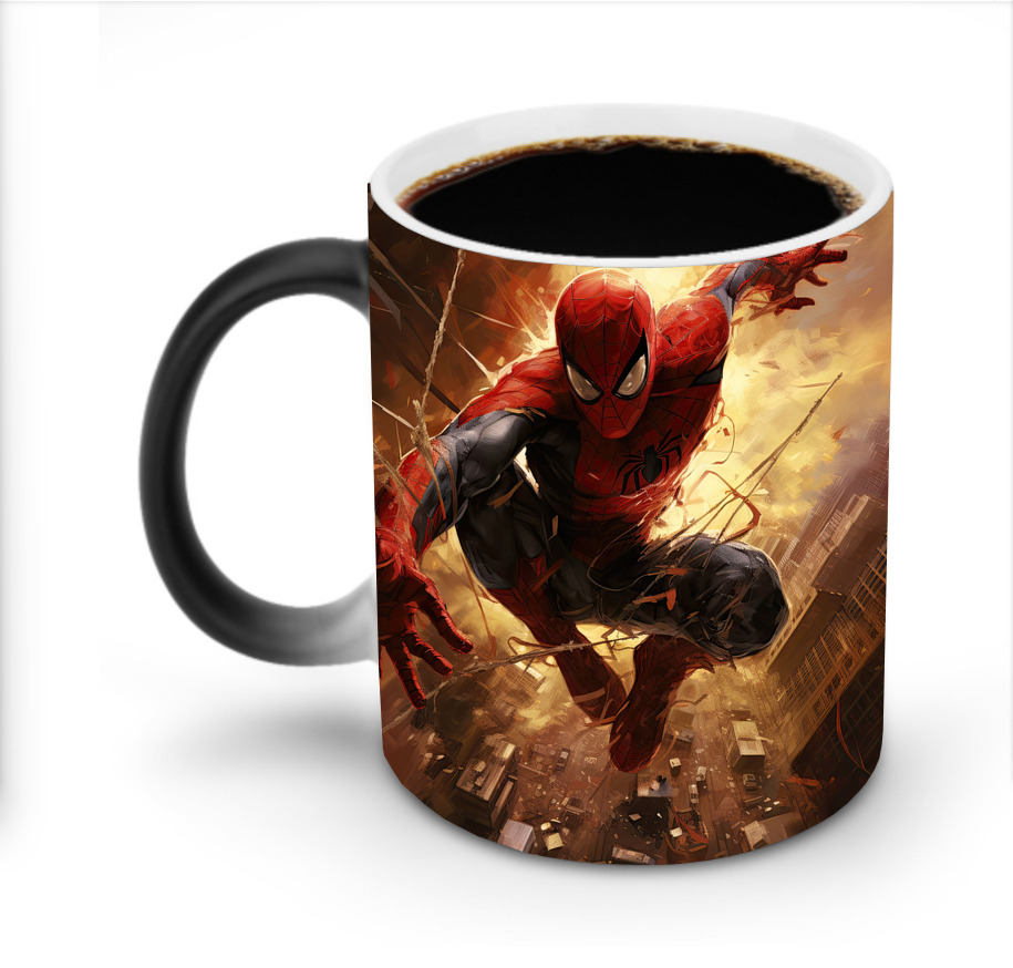（画像用） Spider Man スパイダーマン 温度変色マグカップ