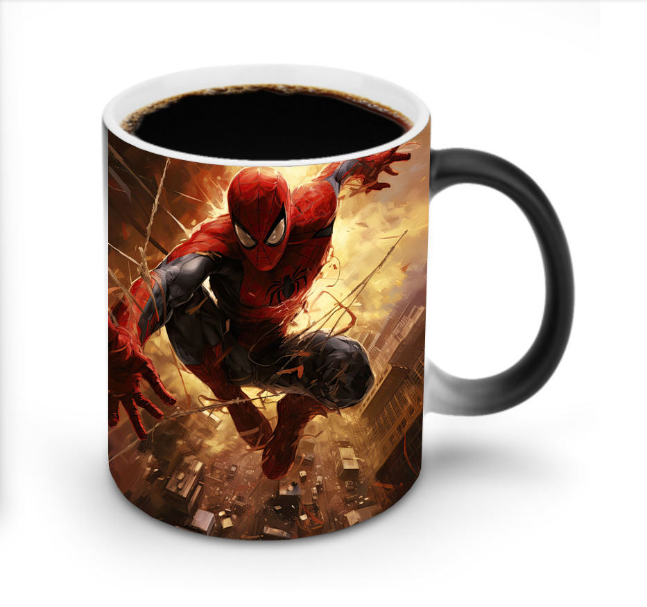 （画像用） Spider Man スパイダーマン 温度変色マグカップ