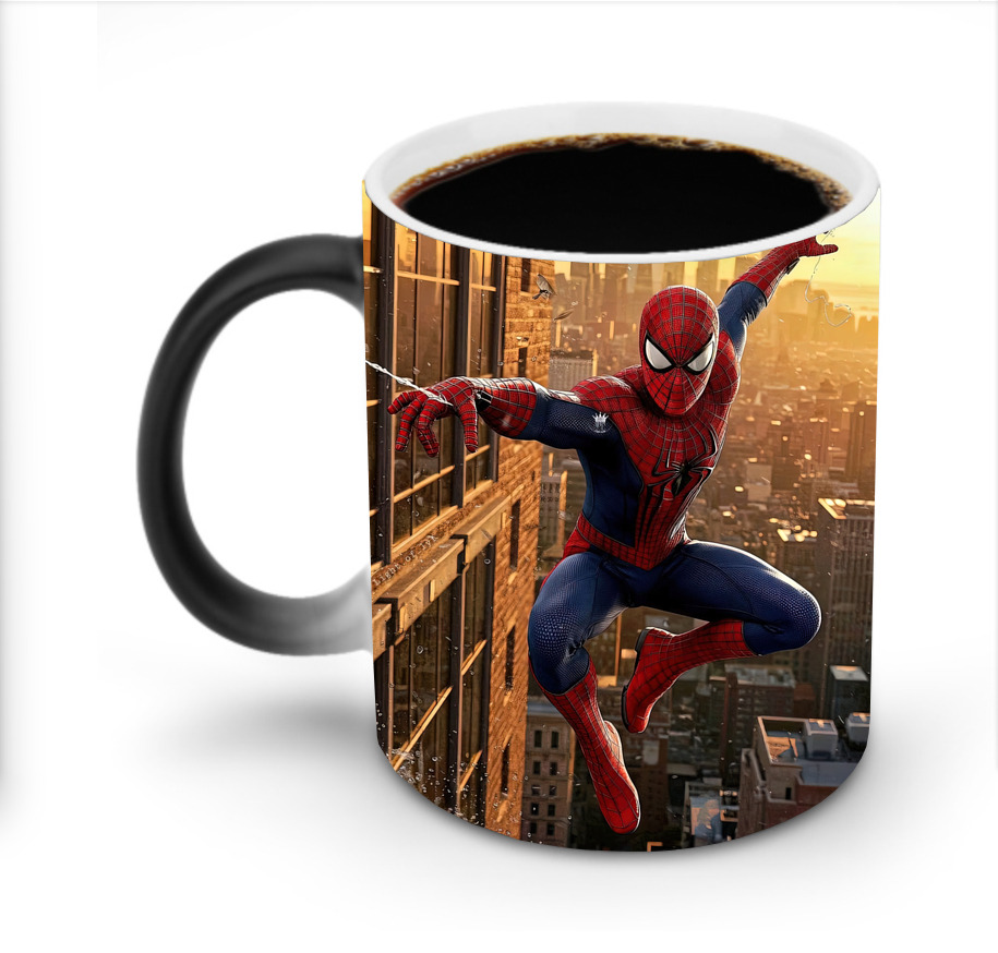 （画像用） Spider Man スパイダーマン 温度変色マグカップ