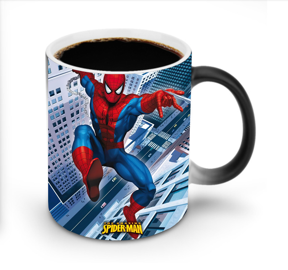 （画像用） Spider Man スパイダーマン 温度変色マグカップ