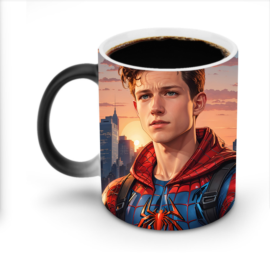 （画像用） Spider Man スパイダーマン 温度変色マグカップ