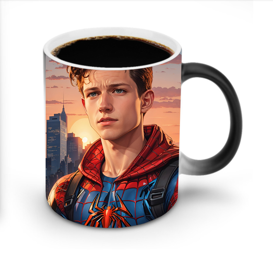 （画像用） Spider Man スパイダーマン 温度変色マグカップ
