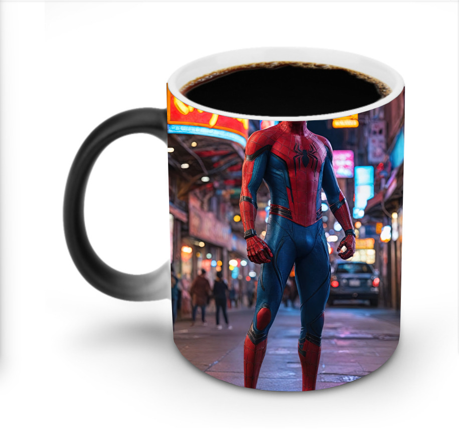 （画像用） Spider Man スパイダーマン 温度変色マグカップ