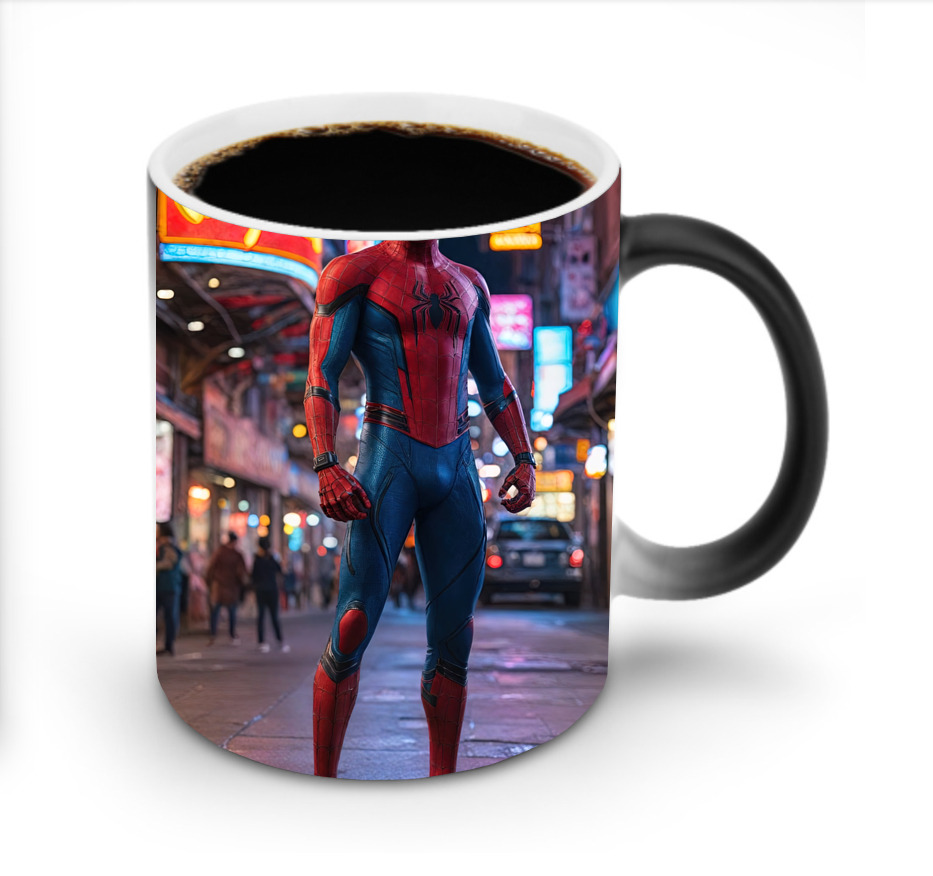 （画像用） Spider Man スパイダーマン 温度変色マグカップ